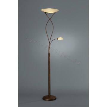 Philips Massive 42069/43/10 - Stmívatelná stojací lampa BANTING 1xR7S118/300W +1xG9/40W