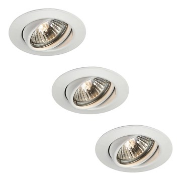 Philips Massive 59333/31/19 - SADA 3x Bodové výklopné svítidlo 3xGU10/50W bílá