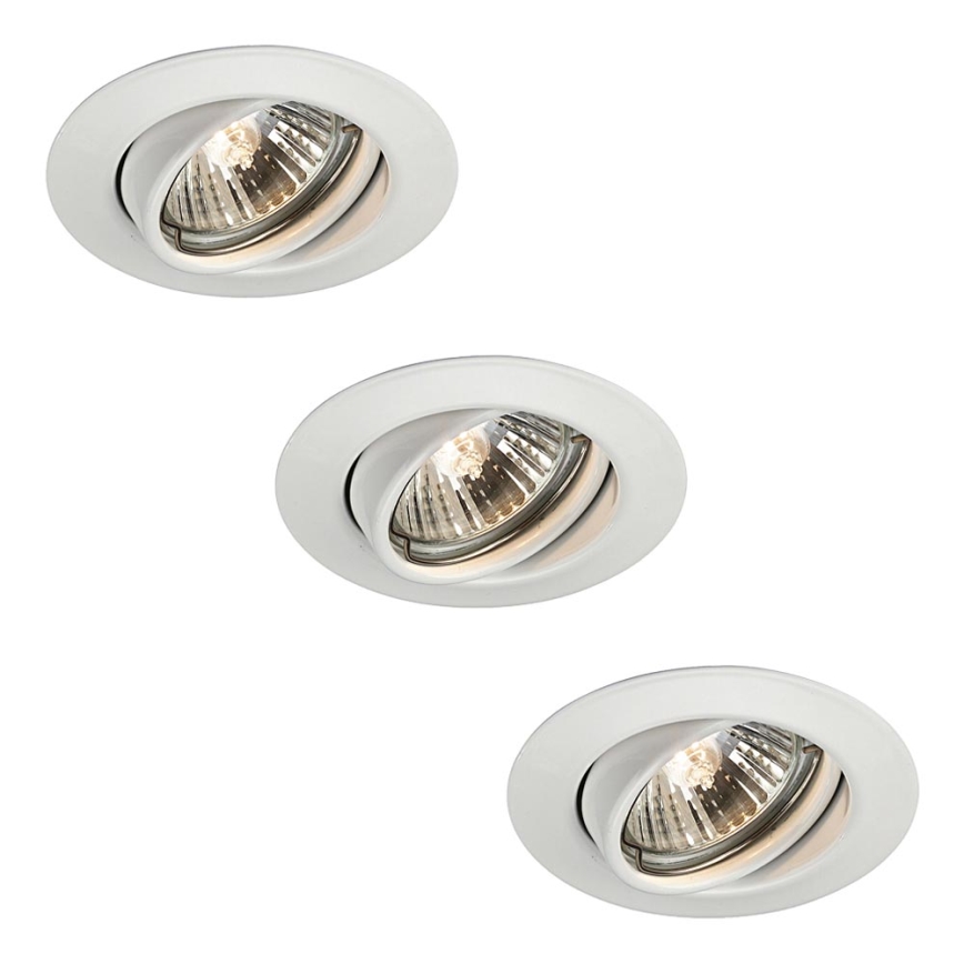 Philips Massive 59333/31/19 - SADA 3x Bodové výklopné svítidlo 3xGU10/50W bílá