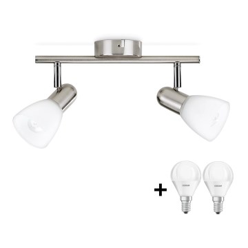 Philips Massive - LED Bodové svítidlo 2xE14/5W/230V matný chrom