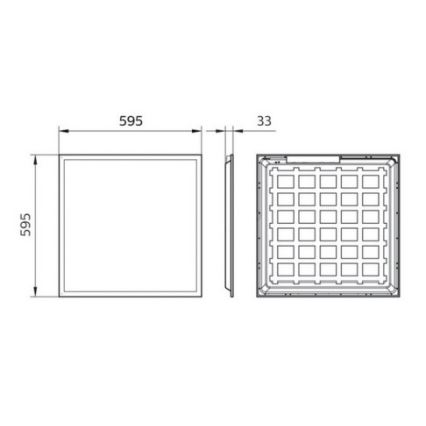 Philips Pila - LED Podhledový panel LED/40W/230V 60x60 cm UGR19