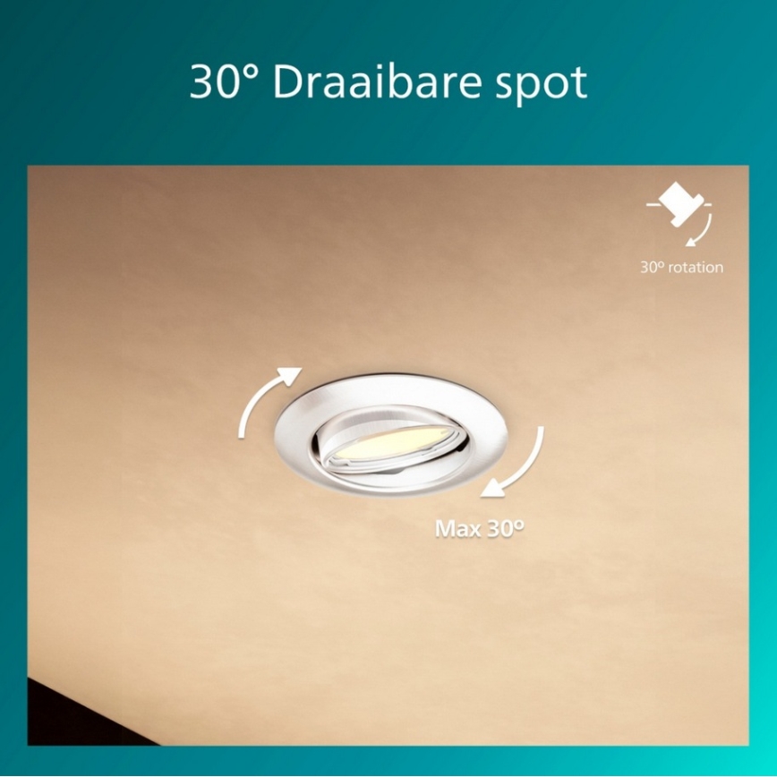 Philips - Podhledové svítidlo PERIDOT 1xGU10/7W/230V bílá