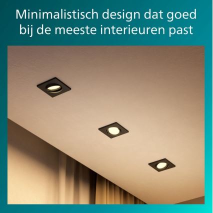 Philips - Podhledové svítidlo PERIDOT 1xGU10/7W/230V černá