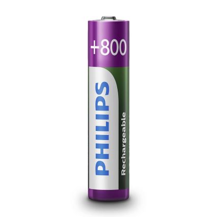 Philips R03B2A80/10 - 2 ks Nabíjecí baterie AAA MULTILIFE NiMH/1,2V/800 mAh