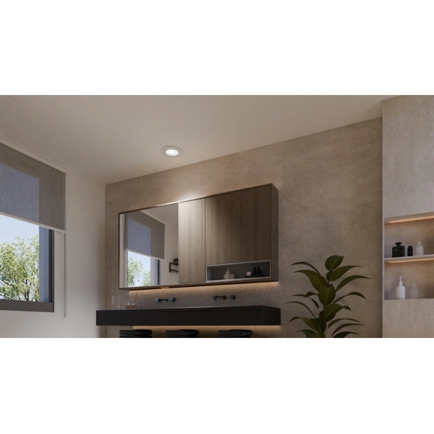 Philips - SADA 2x LED RGBW Stmívatelné koupelnové podhledové svítidlo Hue SLIM LED/8,3W/230V 2000-6500K bílá IP44
