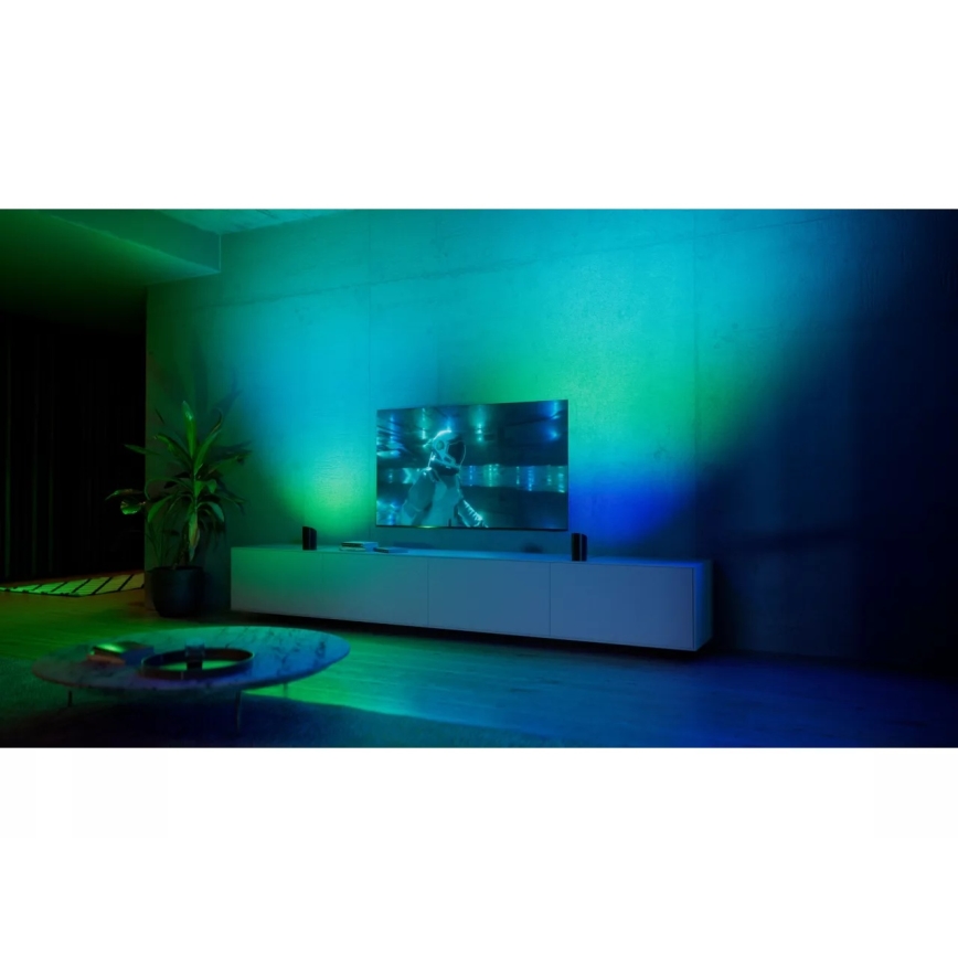 Philips - SADA 2x LED RGBW Stmívatelné projekční svítidlo Hue PLAY LED/20W/230V 2000–6500K černá