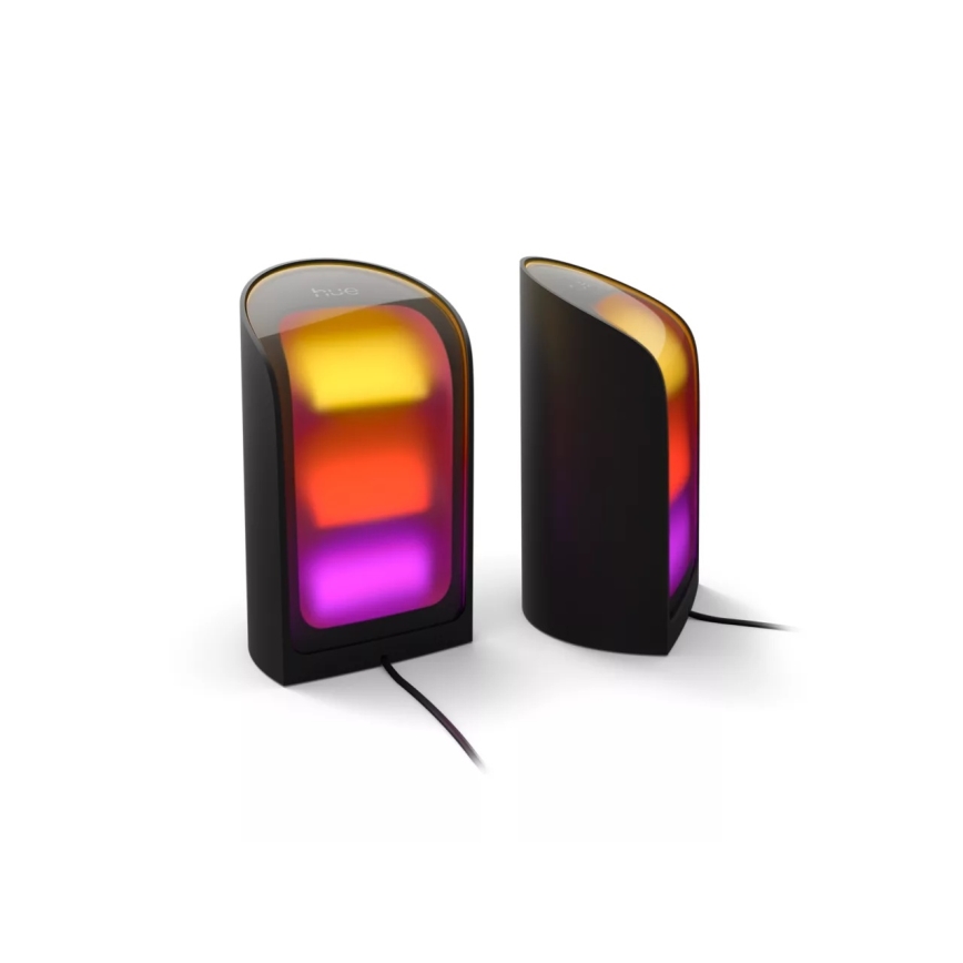 Philips - SADA 2x LED RGBW Stmívatelné projekční svítidlo Hue PLAY LED/20W/230V 2000–6500K černá