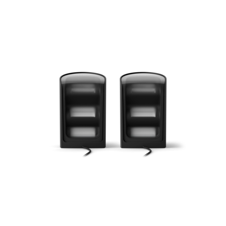 Philips - SADA 2x LED RGBW Stmívatelné projekční svítidlo Hue PLAY LED/20W/230V 2000–6500K černá