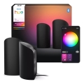 Philips - SADA 2x LED RGBW Stmívatelné projekční svítidlo Hue PLAY LED/20W/230V 2000–6500K černá