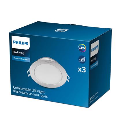 Philips - SADA 3x LED Podhledové svítidlo LED/3,5W/230V 2700K