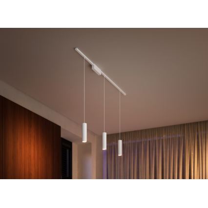 Philips - SADA 3x LED RGB Stmívatelný lustr na lanku do lištového systému Hue PERIFO LED RGB/15,6W/230V 2000-6500K