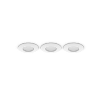 Philips - SADA 3x LED RGBW Stmívatelné koupelnové podhledové svítidlo Hue SLIM LED/8,3W/230V 1000-20000K bílá P44