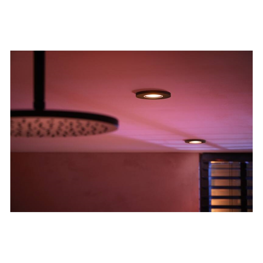 Philips -SADA 3x LED RGBW Stmívatelné koupelnové podhledové svítidlo Hue XAMENTO 1xGU10/5,7W/230V 2200-6500K IP44