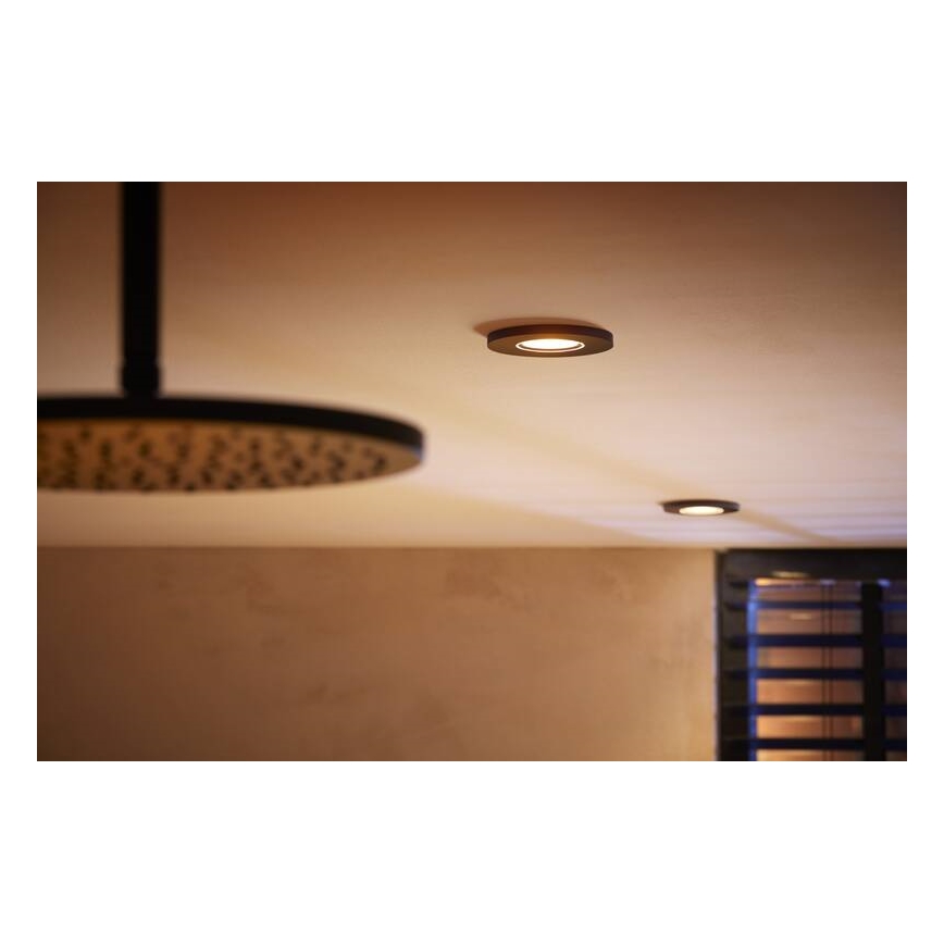 Philips -SADA 3x LED RGBW Stmívatelné koupelnové podhledové svítidlo Hue XAMENTO 1xGU10/5,7W/230V 2200-6500K IP44