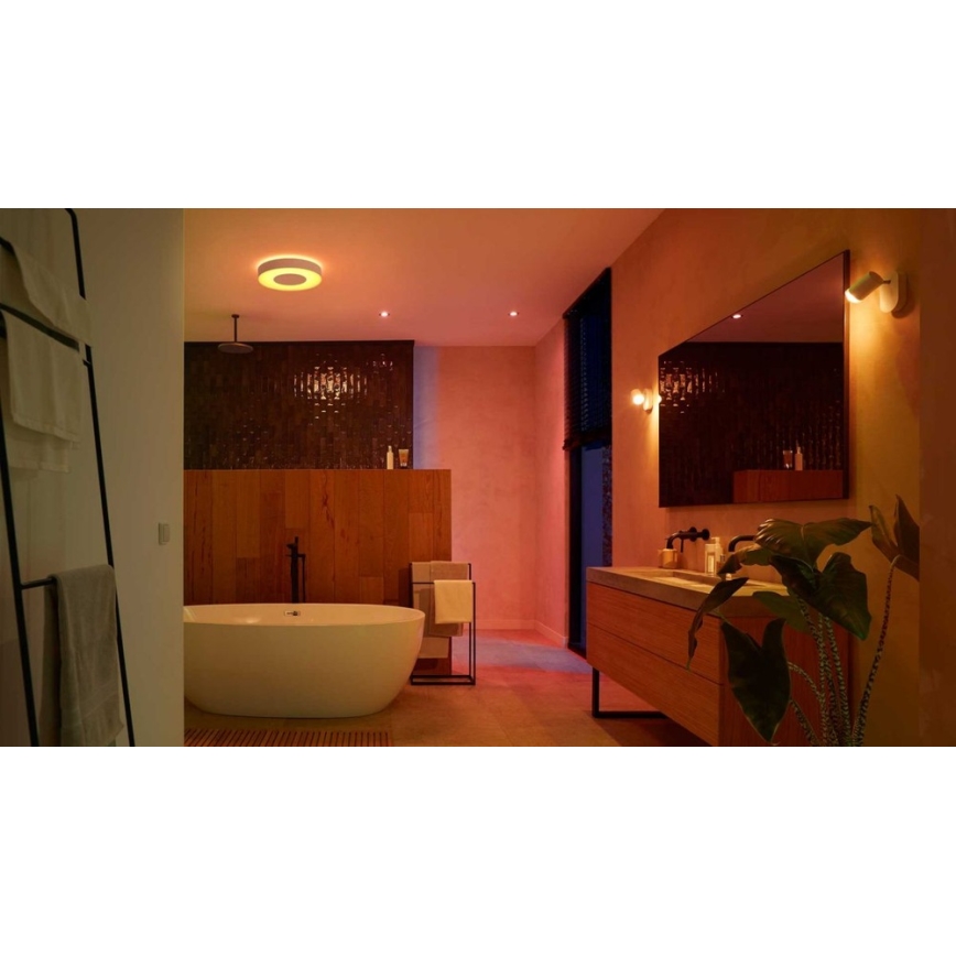 Philips -SADA 3x LED RGBW Stmívatelné koupelnové podhledové svítidlo Hue XAMENTO 1xGU10/5,7W/230V 2200-6500K IP44