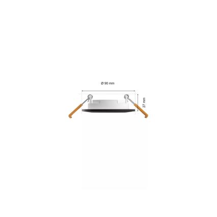 Philips - SADA 3x LED RGBW Stmívatelné koupelnové podhledové svítidlo Hue SLIM LED/8,3W/230V IP44 2000-6500K