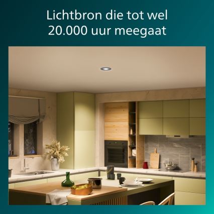 Philips - SADA 3x LED Stmívatelné podhledové svítidlo CILANTRO LED/5W/230V 4000K černá