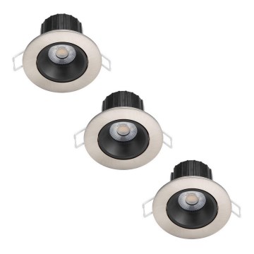 Philips - SADA 3x LED Stmívatelné koupelnové podhledové svítidlo ABROSA LED/9W/230V IP44