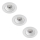 Philips - SADA 3x LED Stmívatelné koupelnové podhledové svítidlo ABROSA LED/9W/230V IP44