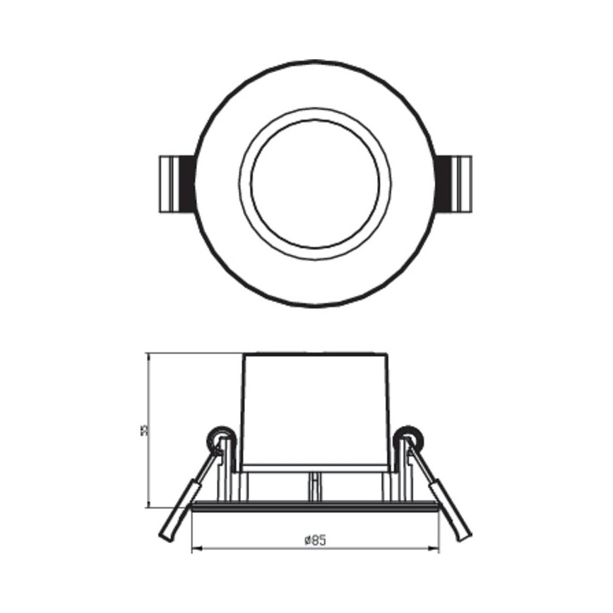 Philips - SADA 3x LED Stmívatelné koupelnové svítidlo DIVE LED/5,5W/230V IP65