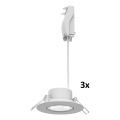 Philips - SADA 3x LED Stmívatelné podhledové svítidlo CILANTRO LED/5W/230V 4000K bílá