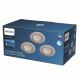 Philips - SADA 3x LED Stmívatelné podhledové svítidlo LED/5,5W/230V 2700K