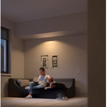 Philips - SADA 3x LED Stmívatelné podhledové svítidlo Hue MILLISKIN 1xGU10/5,7W/230V 2200-6500K