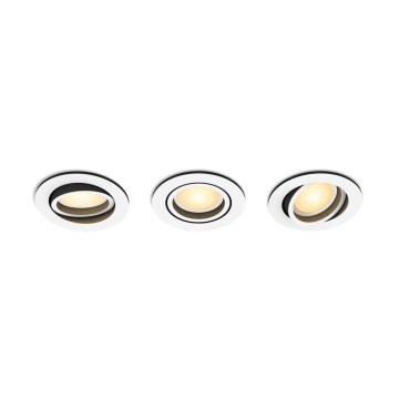 Philips - SADA 3x LED Stmívatelné podhledové svítidlo Hue MILLISKIN 1xGU10/4,2W/230 2200-6500K