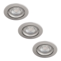 Philips - SADA 3x LED Stmívatelné podhledové svítidlo LED/5W/230V 2700K