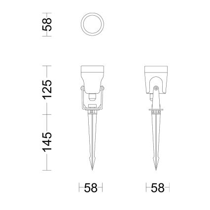 Philips - SADA 3x LED Venkovní svítidlo GARDENLINK REUEL LED/1,5W/230V 2700K IP44