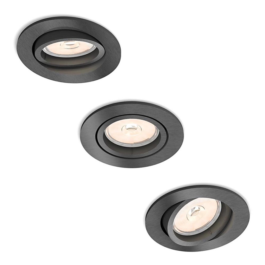 Philips - SADA 3x Podhledové svítidlo 1xGU10/5,5W/230V
