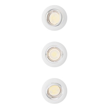 Philips - SADA 3x Podhledové svítidlo PERIDOT 1xGU10/7W/230V bílá