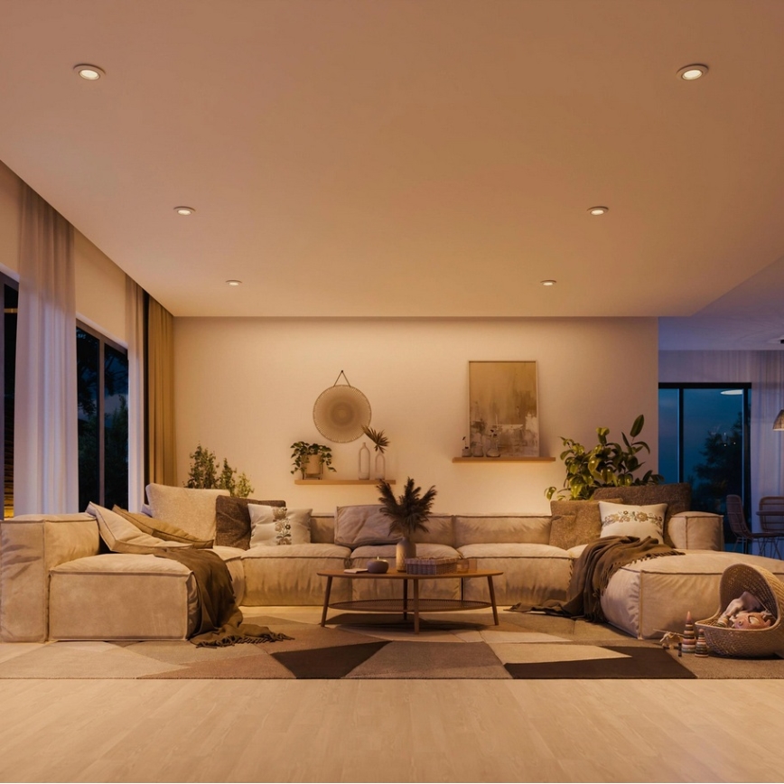 Philips - SADA 3x Podhledové svítidlo PERIDOT 1xGU10/7W/230V bílá