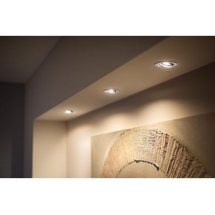 Philips - SADA 3x LED Stmívatelné podhledové svítidlo Hue MILLISKIN 1xGU10/4,2W/230 2200-6500K