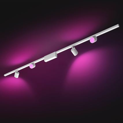 Philips  - SADA 4xLED RGB Stmívatelné bodové svítidlo do lištového systému Hue PERIFO LED RGB/20,8W/230V 2000-6500K