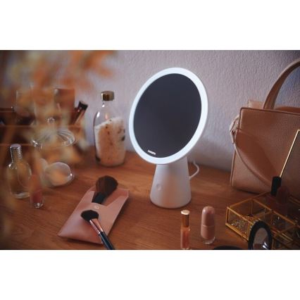 Philips - Stmívatelné kosmetické zrcátko s LED podsvícením MIRROR LED/4,5W/5V