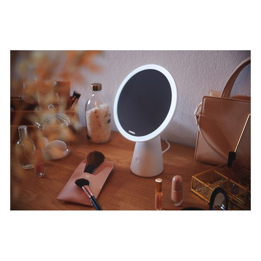 Philips - Stmívatelné kosmetické zrcátko s LED podsvícením MIRROR LED/4,5W/5V