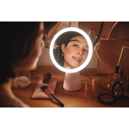 Philips - Stmívatelné kosmetické zrcátko s LED podsvícením MIRROR LED/4,5W/5V