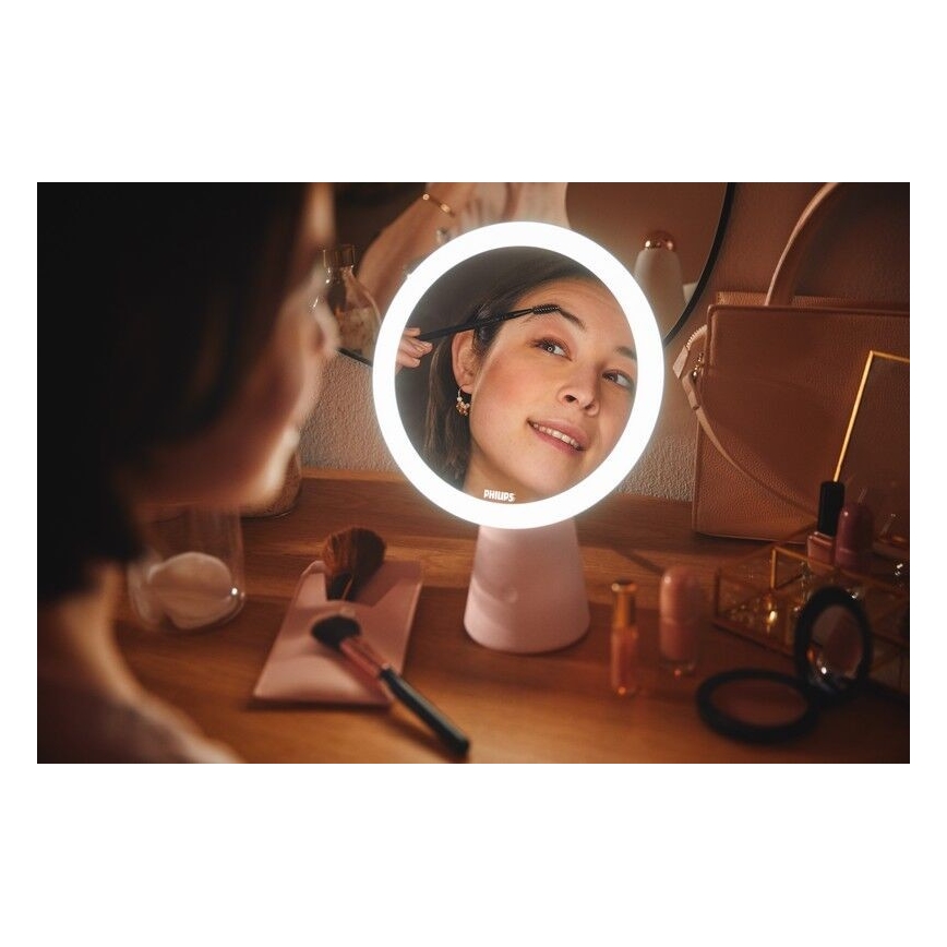 Philips - Stmívatelné kosmetické zrcátko s LED podsvícením MIRROR LED/4,5W/5V