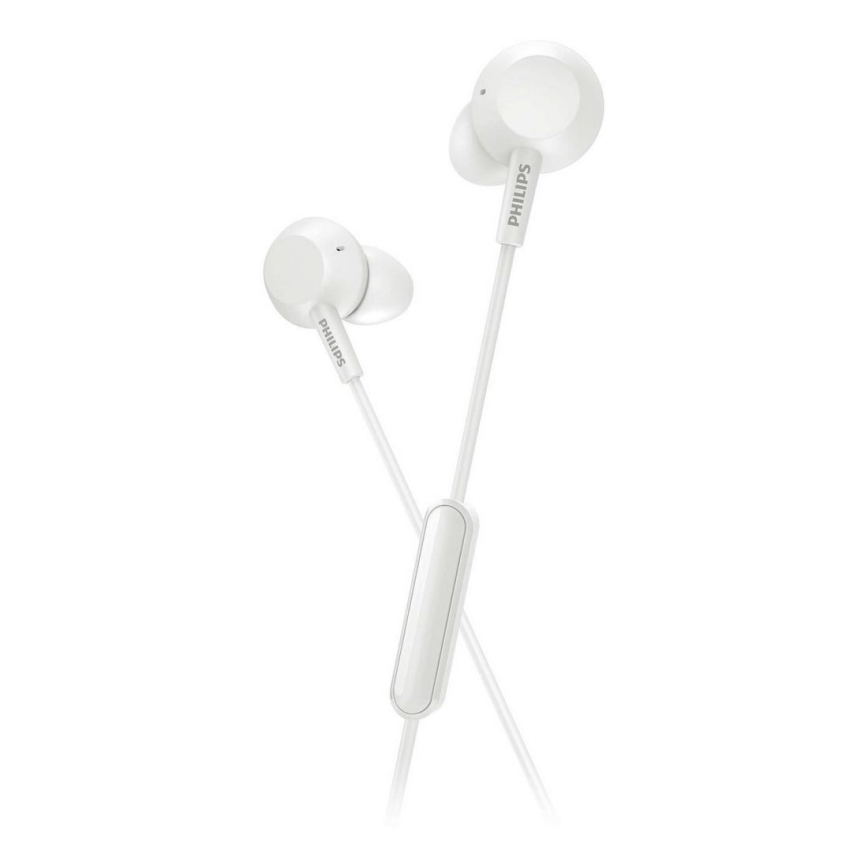 Philips TAE4105WT/00 - Sluchátka s mikrofonem JACK 3,5 mm bílá