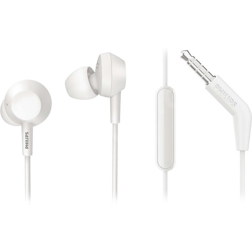 Philips TAE4105WT/00 - Sluchátka s mikrofonem JACK 3,5 mm bílá