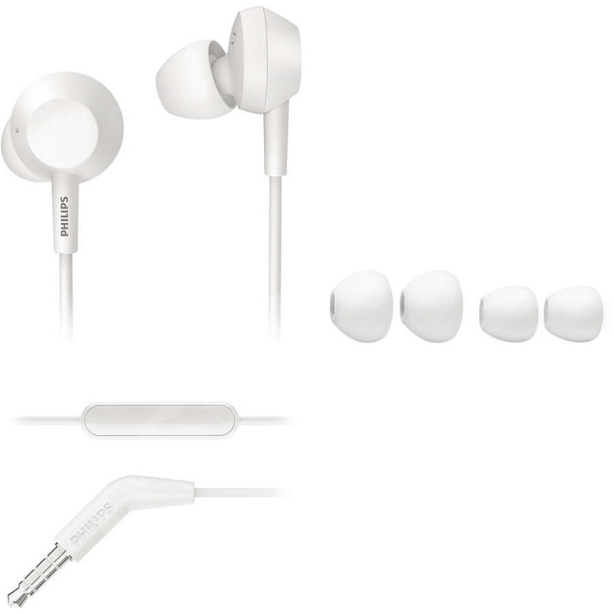 Philips TAE4105WT/00 - Sluchátka s mikrofonem JACK 3,5 mm bílá
