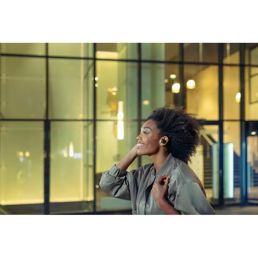 Philips TAT8505BK/00 - Bezdrátová sluchátka IPX4 2x 55 mAh + 560 mAh černá
