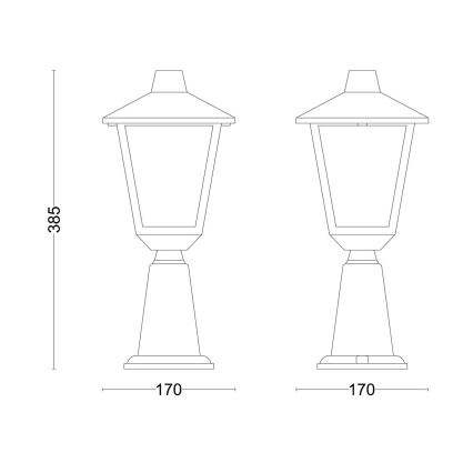Philips - Venkovní lampa KINNO 1xE27/25W/230V IP44