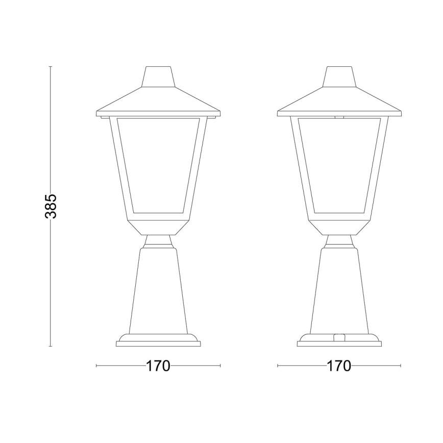 Philips - Venkovní lampa KINNO 1xE27/25W/230V IP44