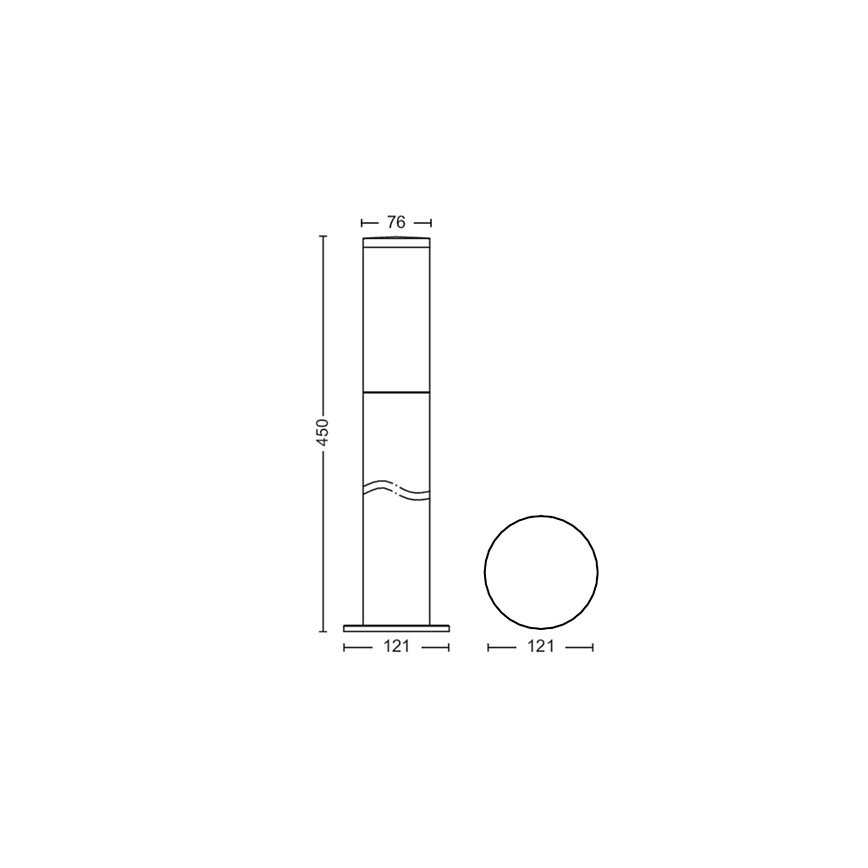Philips - Venkovní lampa 1xE27/20W/230V 45 cm IP44