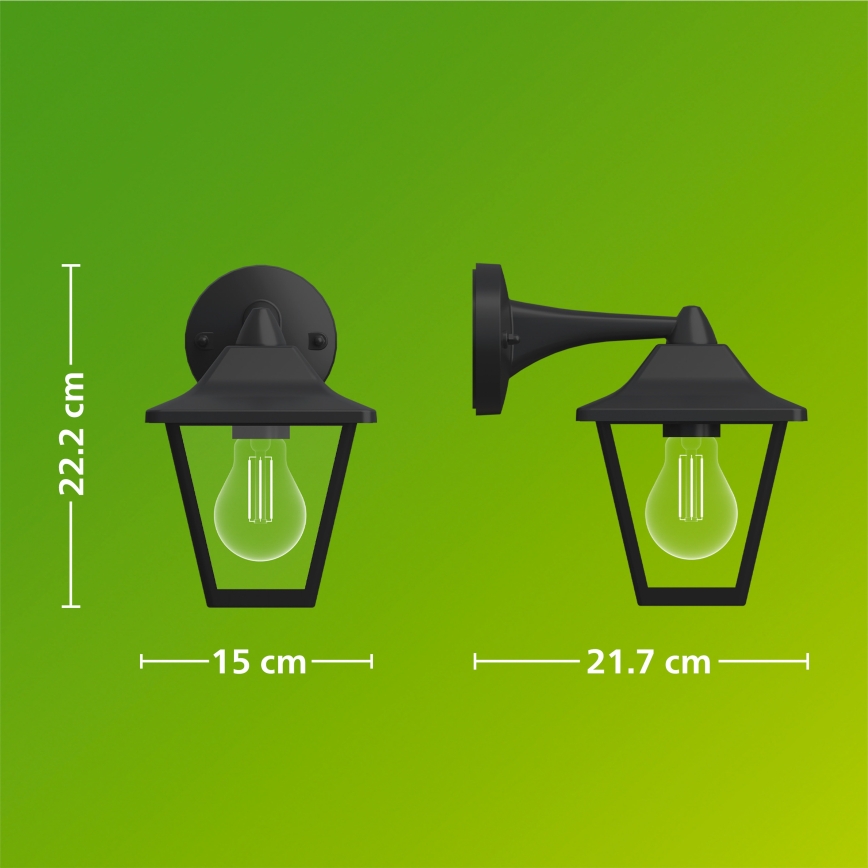 Philips - Venkovní nástěnná lampa JULI 1xE27/25W/230V IP44