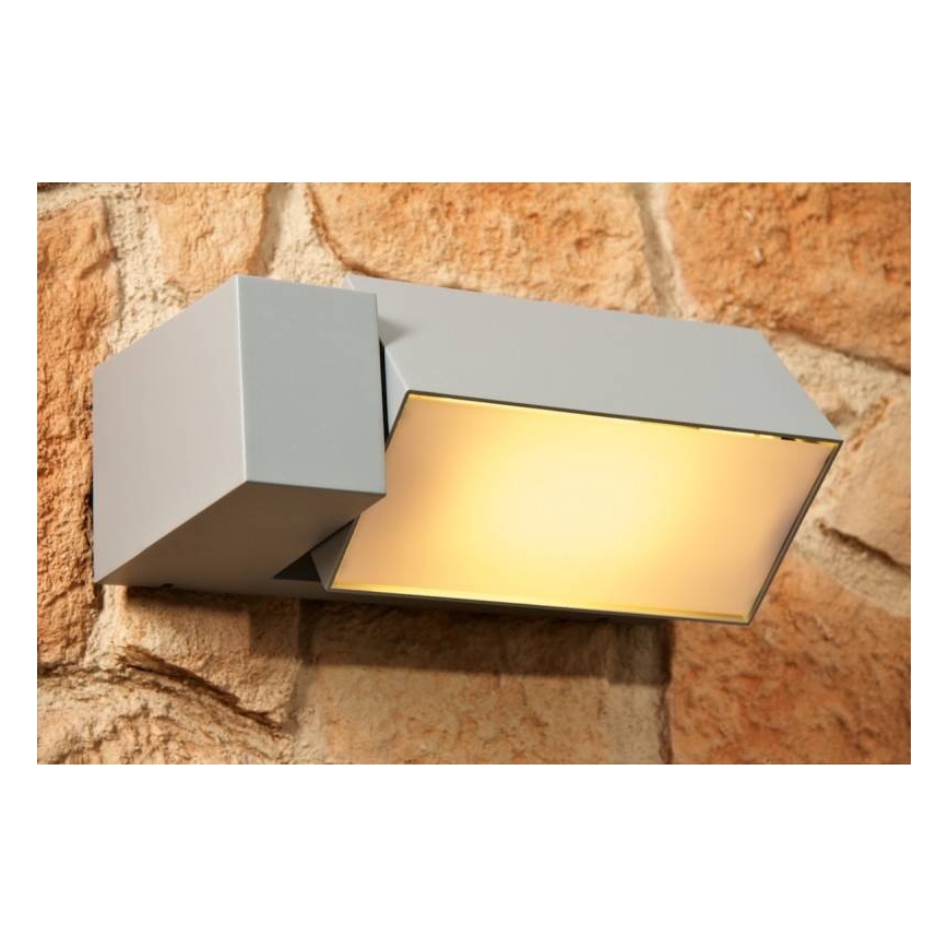 Philips - Venkovní nástěnné svítidlo BORDER 1xE27/23W/230V IP44 šedá