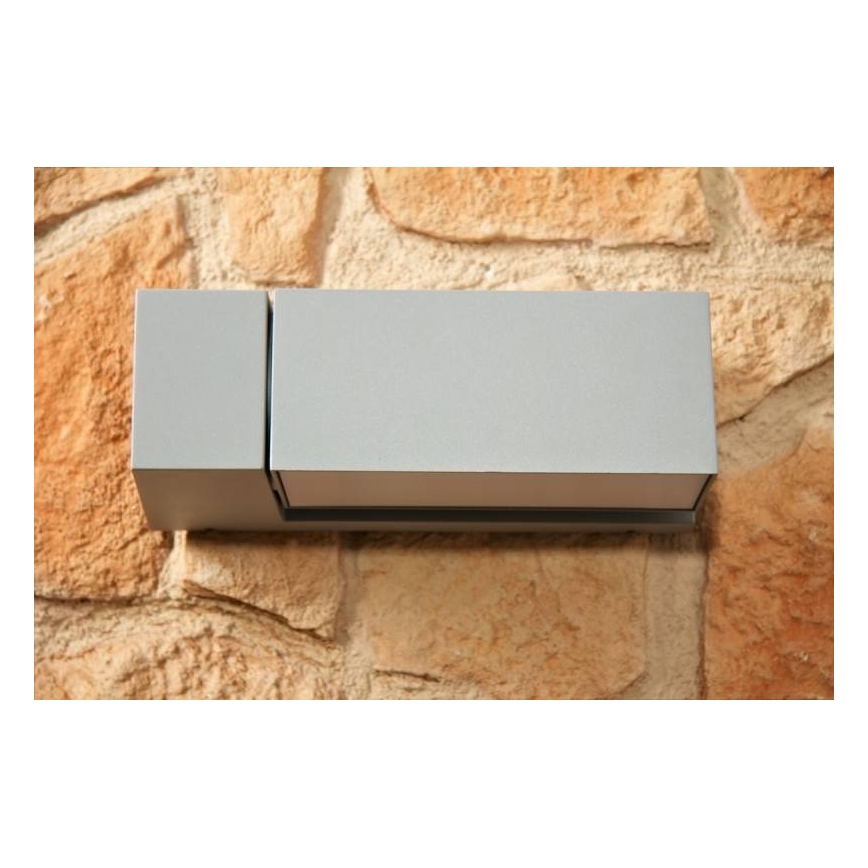 Philips - Venkovní nástěnné svítidlo BORDER 1xE27/23W/230V IP44 šedá