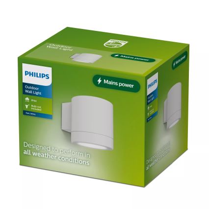 Philips - Venkovní nástěnné svítidlo FYLX 1xGU10/5W/230V bílá IP44
